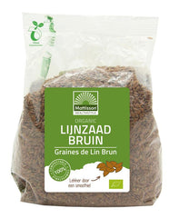 Mattisson Organic lijnzaad bruin heel omega 3 bio 400 Gram