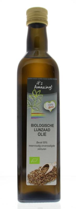It's Amazing Lijnzaadolie bio 500.00 Milliliter