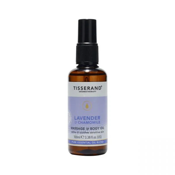 Tisserand Massage & bodyolie lavendel & kamille 100 Milliliter