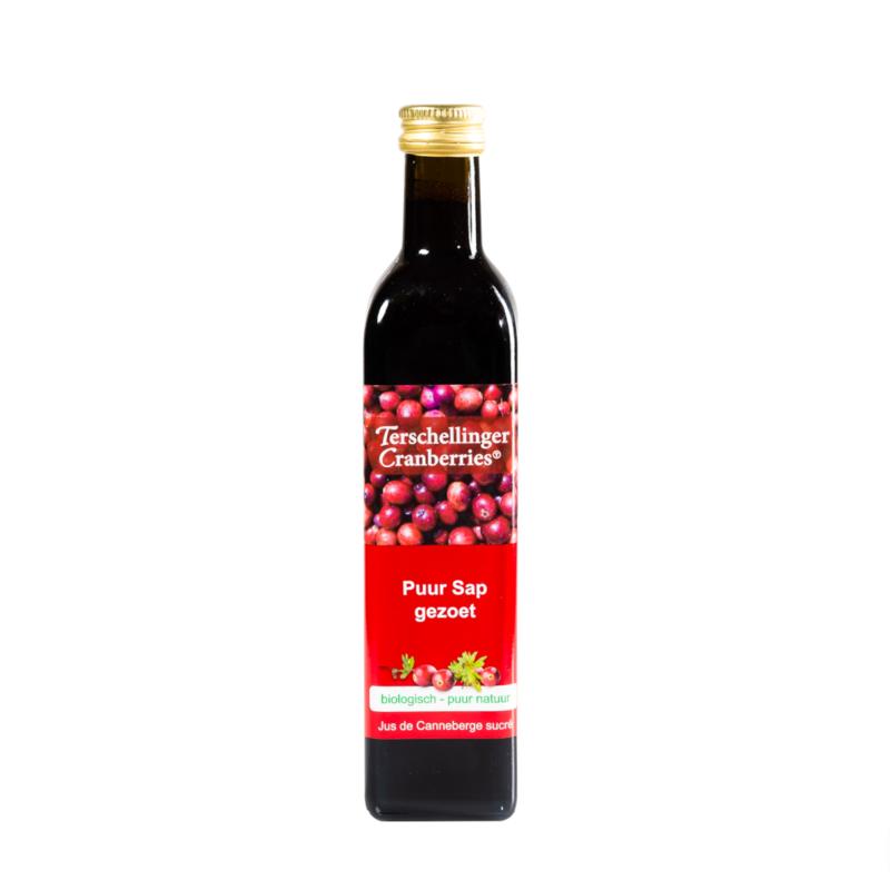 Terschellinger Cranberrysap gezoet bio 500.00 Milliliter