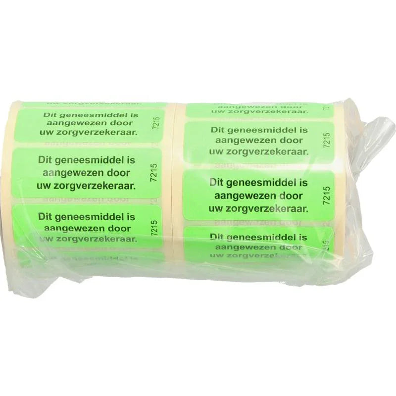 Spruyt Hillen Sticker geneesmiddel aangewezen zorgverzkereraar 1000 Stuks