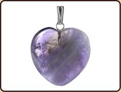 Ruben Robijn Hanger hart 20mm amethist 1 Stuks