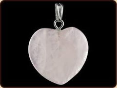 Ruben Robijn Hanger hart 20mm roze kwarts 1 Stuks