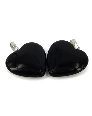 Ruben Robijn Hanger hart 20 mm onyx 1 Stuks