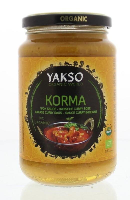 Yakso Roerbaksaus korma bio 350 Gram