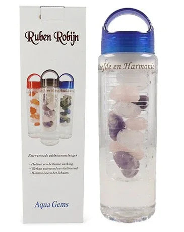 Ruben Robijn Aqua gems drinkfles liefde & harmonie 1 Stuks