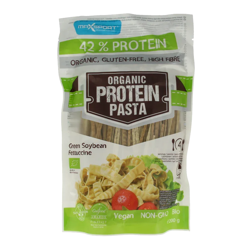 Max Sport Protein pasta green soybean fettucine bio 200 Gram