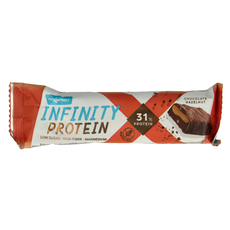 Max Sport Protein infinity reep chocolat-hazelnut 55 Gram