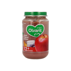 Olvarit Appel yoghurt bosbes 12M54 200 Gram