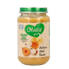 Olvarit Abrikoos appel banaan 8M59 200 Gram