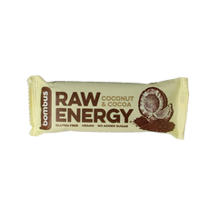 Bombus Raw energy bar coconut & cocoa 50 Gram