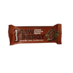 Bombus Raw energy bar cocoa & cocoa beans 50.00 Gram