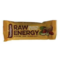 Bombus Raw energy bar peanut & dates 50 Gram