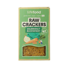 Lifefood Life crackers zuurkool boekweit raw bio 90.00 Gram
