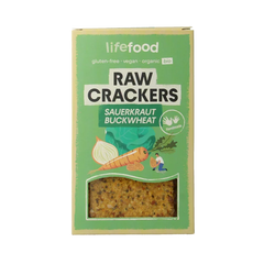 Lifefood Life crackers zuurkool boekweit raw bio 90 Gram