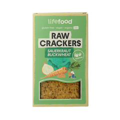 Lifefood Life crackers zuurkool boekweit raw bio 90 Gram