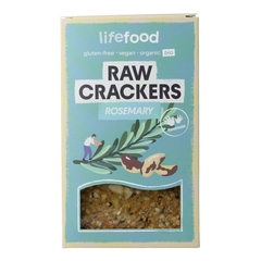Lifefood Life crackers rozemarijn raw bio 90.00 Gram