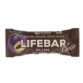 Lifefood Lifebar Inchoco pruimen bio raw 40 Gram
