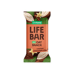 Lifefood Lifebar oatsnack chocolate chip bio 40 Gram