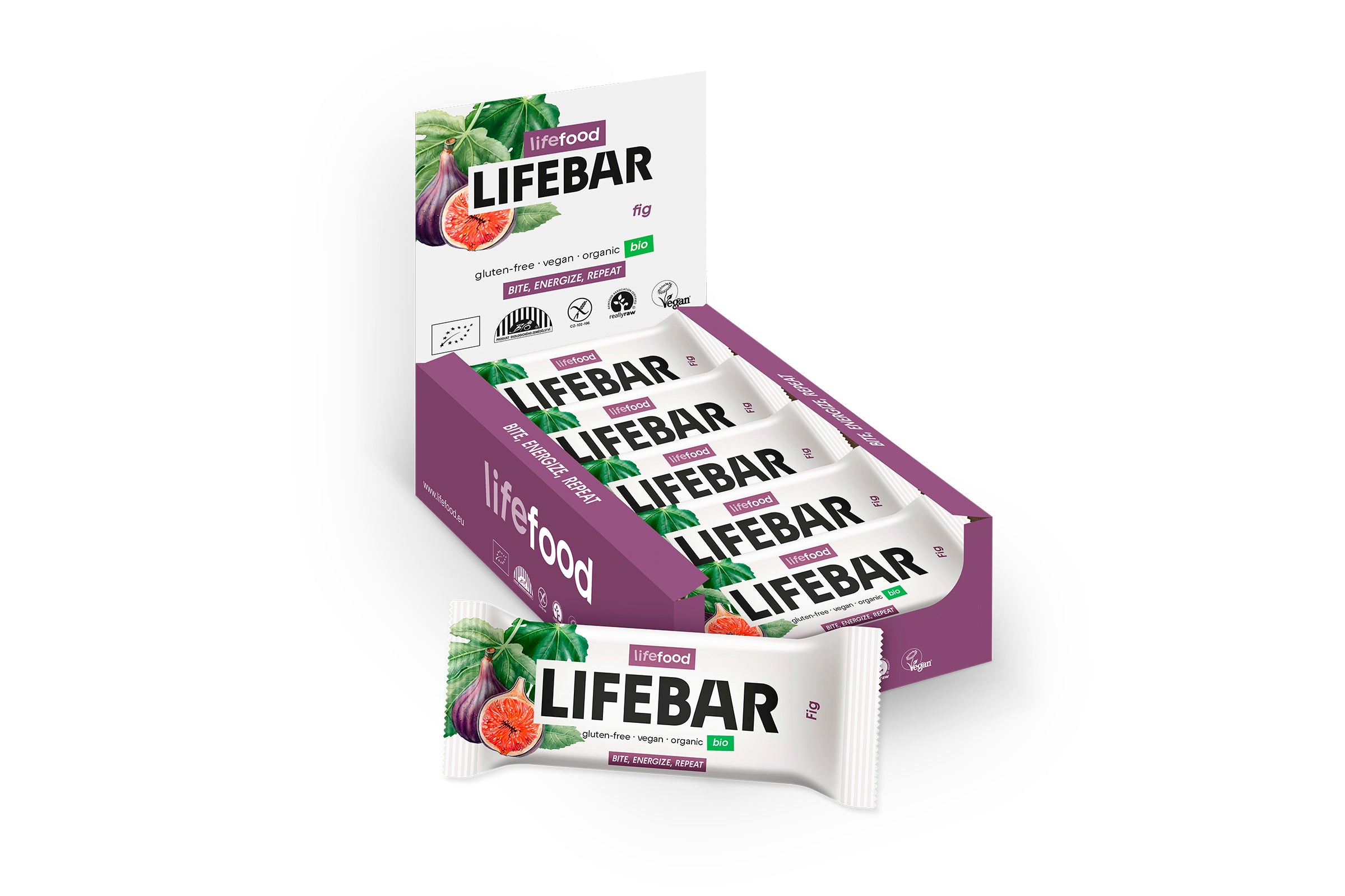 Lifefood Lifebar energiereep vijg raw en bio 40 Gram