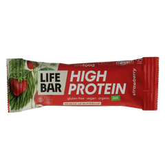 Lifefood Lifebar proteine aardbei bio 40 Gram