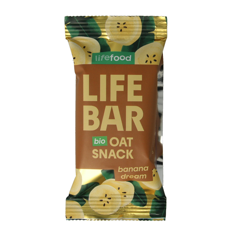 Lifefood Lifebar oatsnack banana dream bio 40 Gram