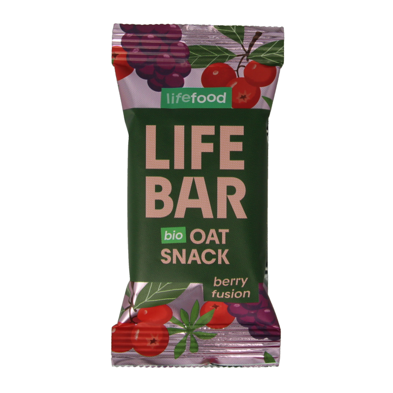 Lifefood Lifebar oatsnack berry fusion bio 40 Gram