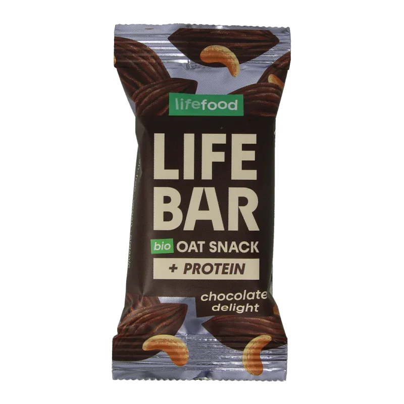 Lifefood Lifebar oatsnack proteine chocolate delight bio 40 Gram