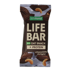 Lifefood Lifebar oatsnack proteine chocolate delight bio 40.00 Gram