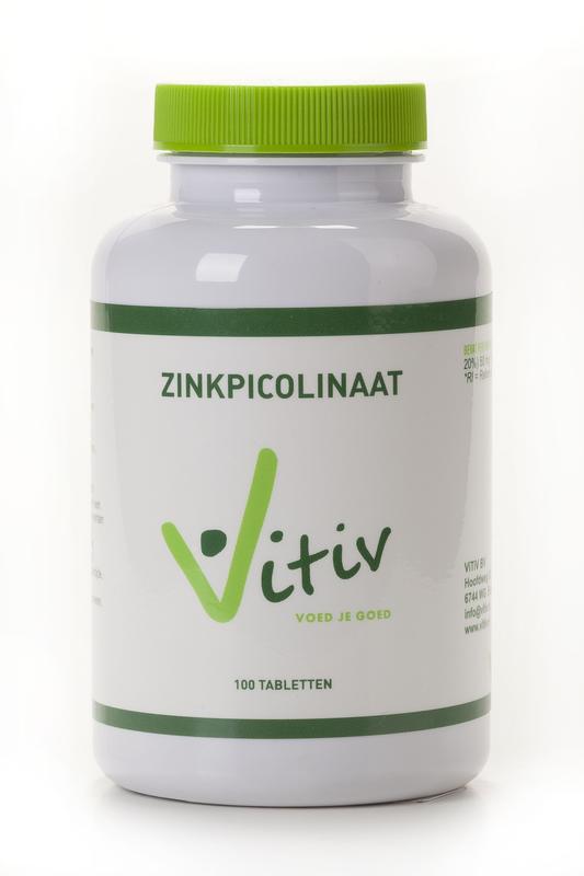 Vitiv Zink picolinaat 50mg 100 Tabletten