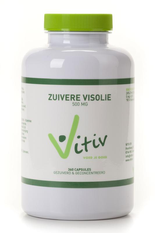 Vitiv Zuivere visolie 500mg 360.00 Capsules
