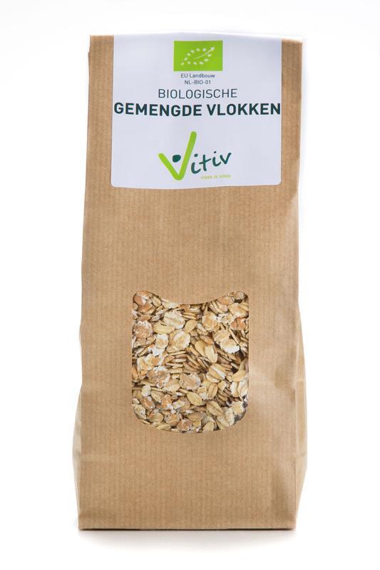 Vitiv Gemengde vlokken bio 500 Gram