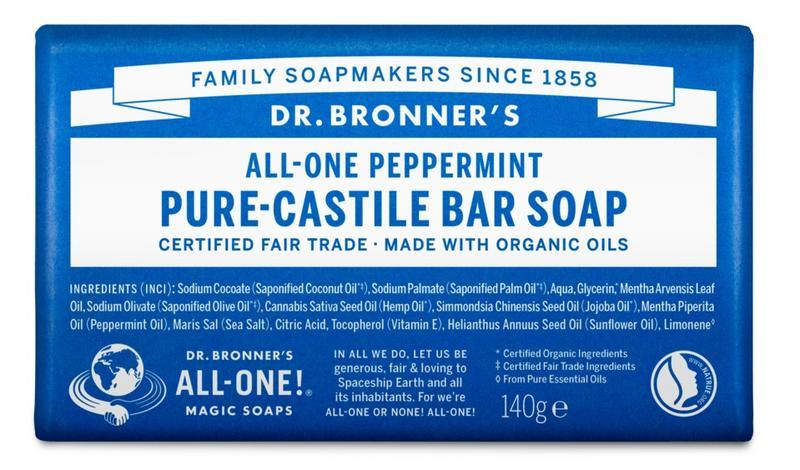 Dr Bronners Barsoap pepermunt 140 Gram