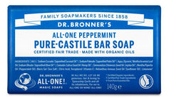 Dr Bronners Barsoap pepermunt 140.00 Gram