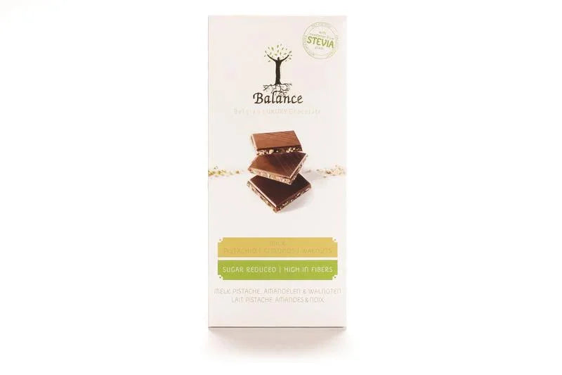 Balance Choco stevia tablet melk pistache 85 Gram