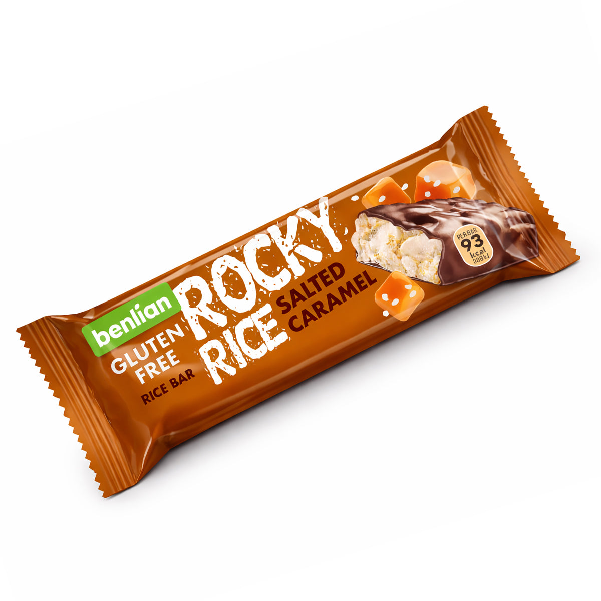 Benlian Rocky rice salted caramel bar glutenvrij 18 Gram