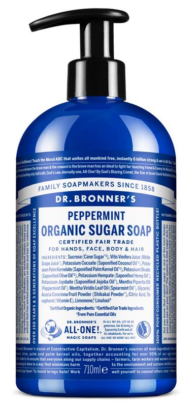 Dr Bronners Shikakai zeep pepermunt 710 Milliliter