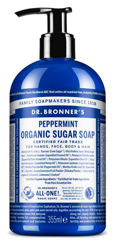 Dr Bronners Shikakai zeep pepermunt 355 Milliliter