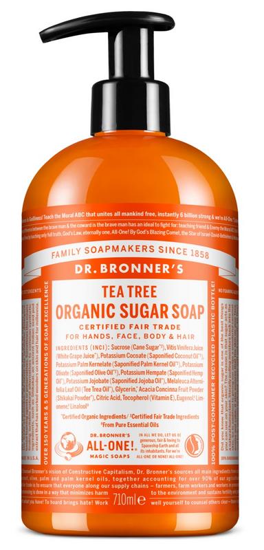 Dr Bronners Shikakai zeep tea tree 710 Milliliter