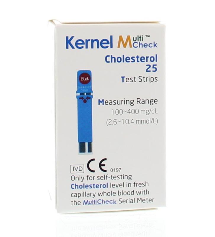 Testjezelf.nu Multicheck cholesterol strips 25 Stuks