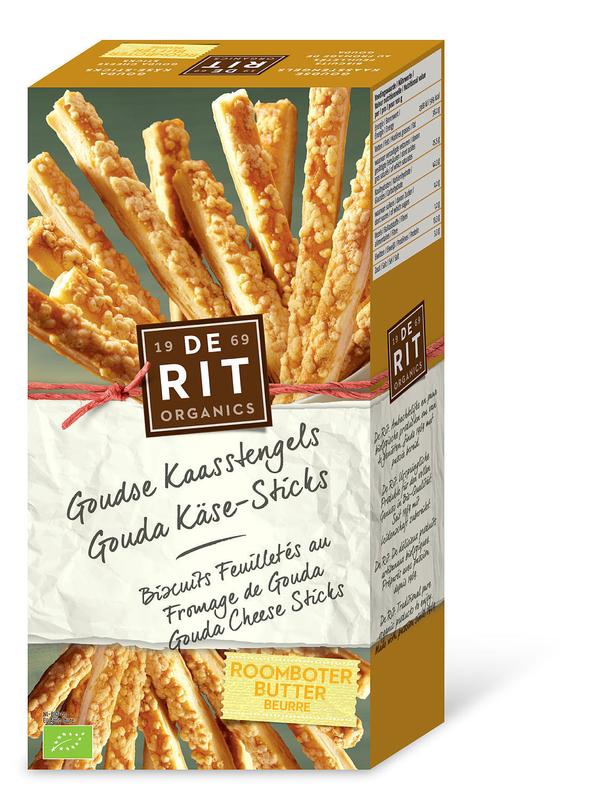 De Rit Goudse kaasstengels bio 100.00 Gram