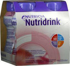 Nutridrink Aardbei 200 gram 4 Stuks