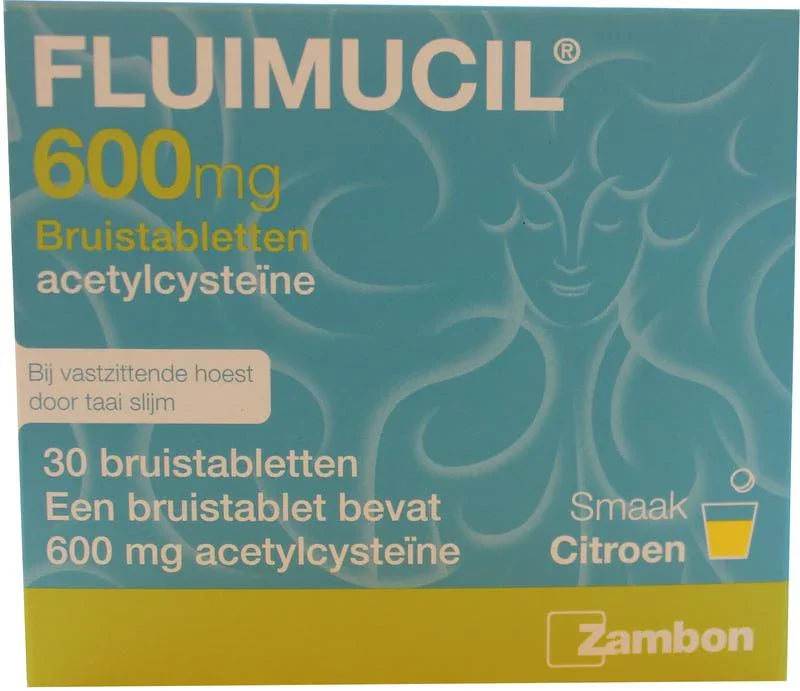 Fluimucil Bruistablet 600mg 30 Bruistabletten