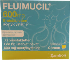 Fluimucil Bruistablet 600mg 30 Bruistabletten