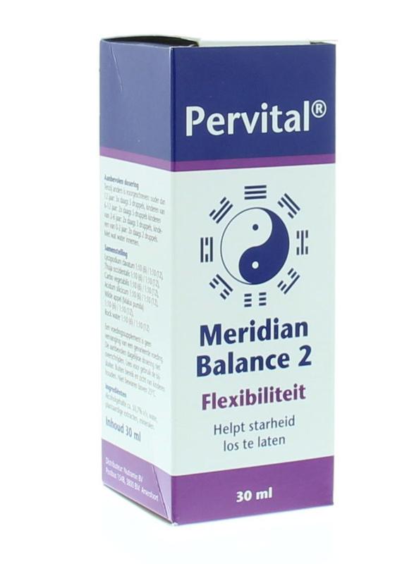 Pervital Meridian balance 2 flexibiliteit 30.00 Milliliter