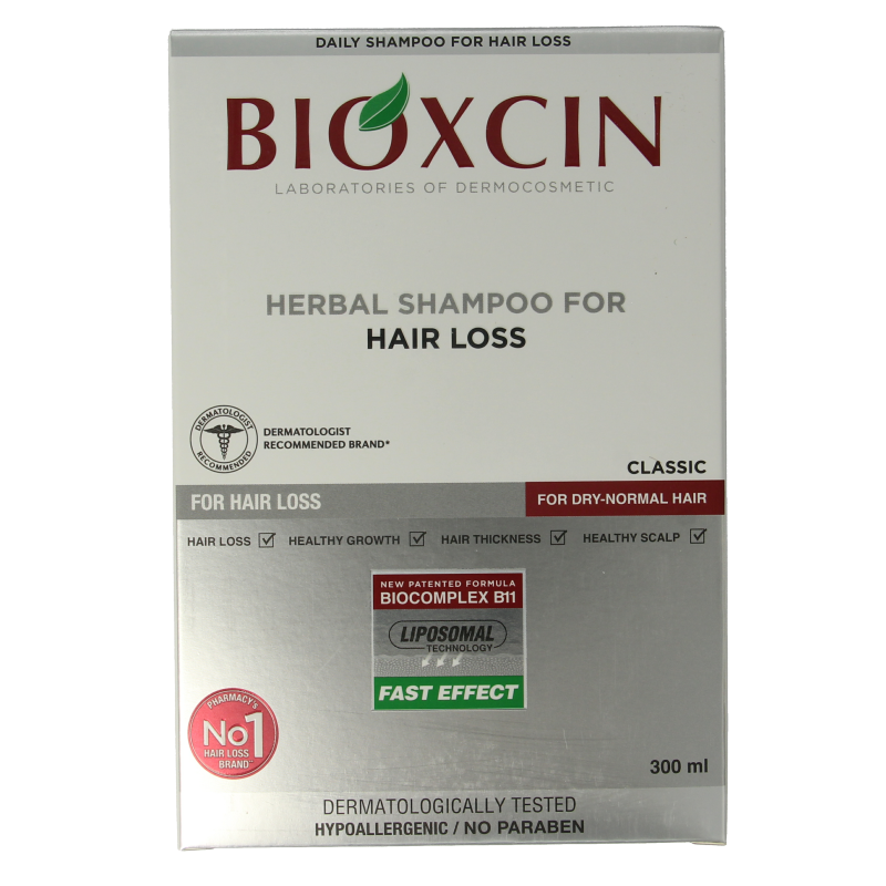 Bioxcin Shampoo normaal/droog haar 300 Milliliter