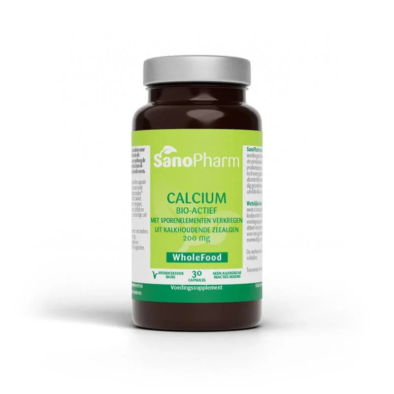 SanoPharm Calcium 200 mg wholefood 30 Capsules