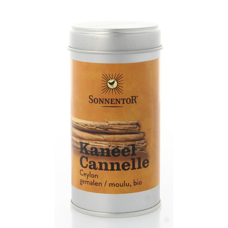 Sonnentor Kaneel gemalen metalen bus bio 40 Gram