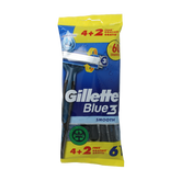 Gillette Blue 3 wegwerpmesjes 6 Stuks