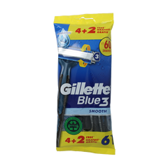 Gillette Blue 3 wegwerpmesjes 6 Stuks
